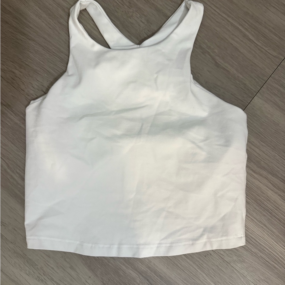 Beyond Yoga White Sports Bra
